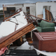 A room that had its roof blown off is seen in a hotel after Hurricane Laura passed through the area on August 27, 2020 in Lake Charles, Louisiana.